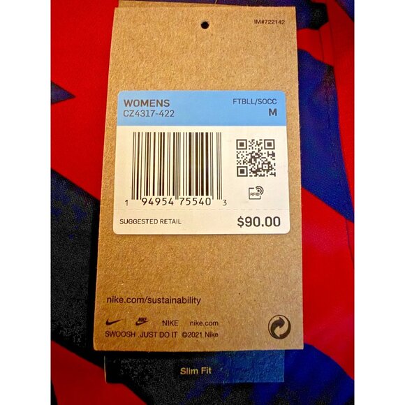 NEW! NIKE USA TEAM WOMEN JERSEY SOCCER | MEDIUM| CZ4317-422 | MSRP: $90 - Picture 10 of 10